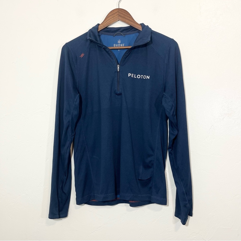 Rhone x Peloton Performance Pullover Navy Blue Lightweight Shirt Jacket Small - Picture 2 of 10
